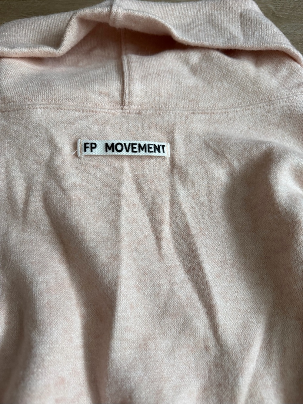 Free People Movement Ride It Out Layer pale Pink Sz L NWT - Picture 9 of 9